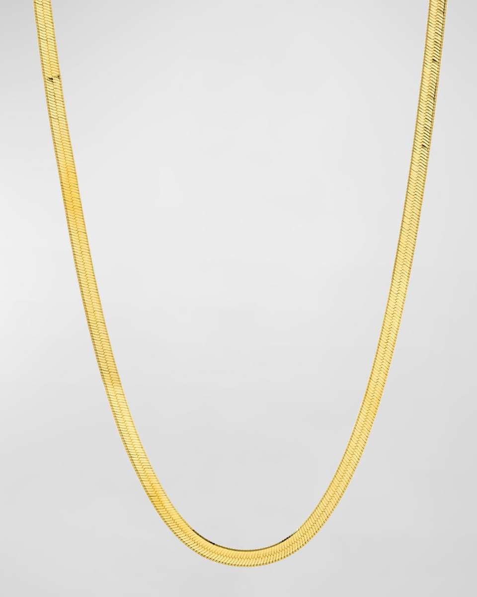 14K Gold Herringbone Necklace