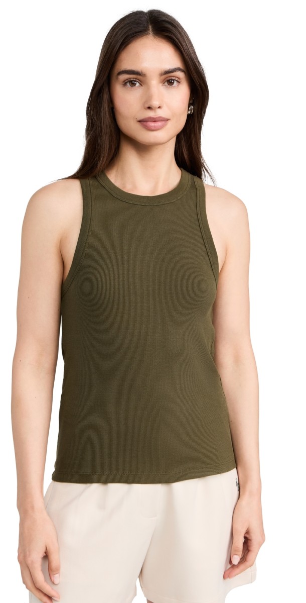 Sold Out NYC The Not So Basic Tank Olive