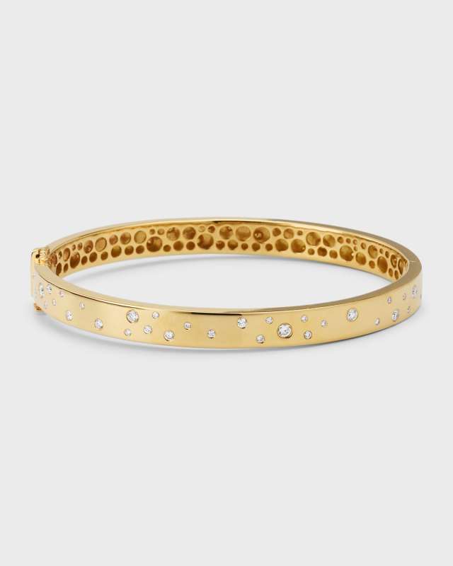 Stardust 18K Yellow Gold Diamond Small Hoop Earrings