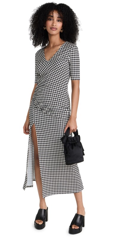 BAUM UND PFERDGARTEN Jeannette Dress Black White Check