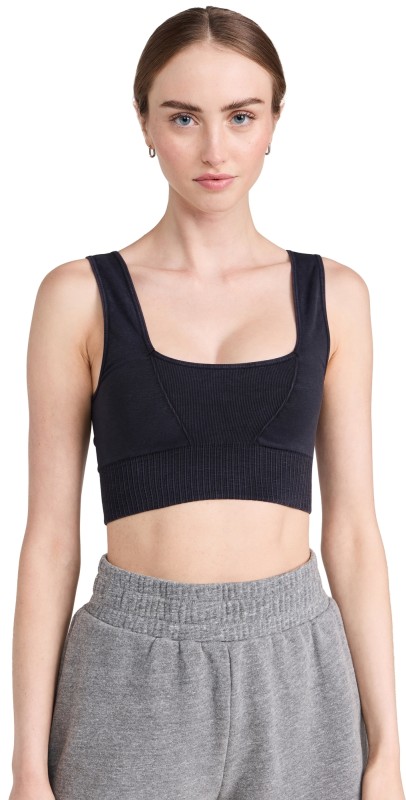FP Movement Square Neck Good Karma Bra Black