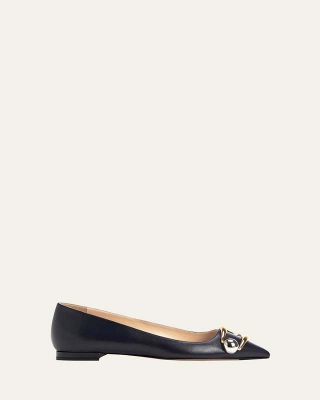 Harper Leather Ballerina Flats