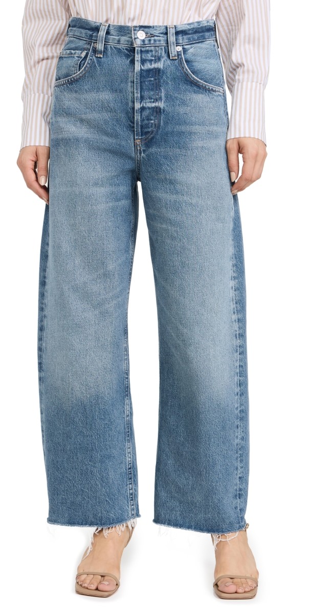 Citizens of Humanity Ayla Raw Hem Crop Regenerative Cotton Jeans Doheny