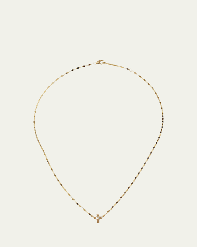 Solo Mini Cross Pendant Necklace