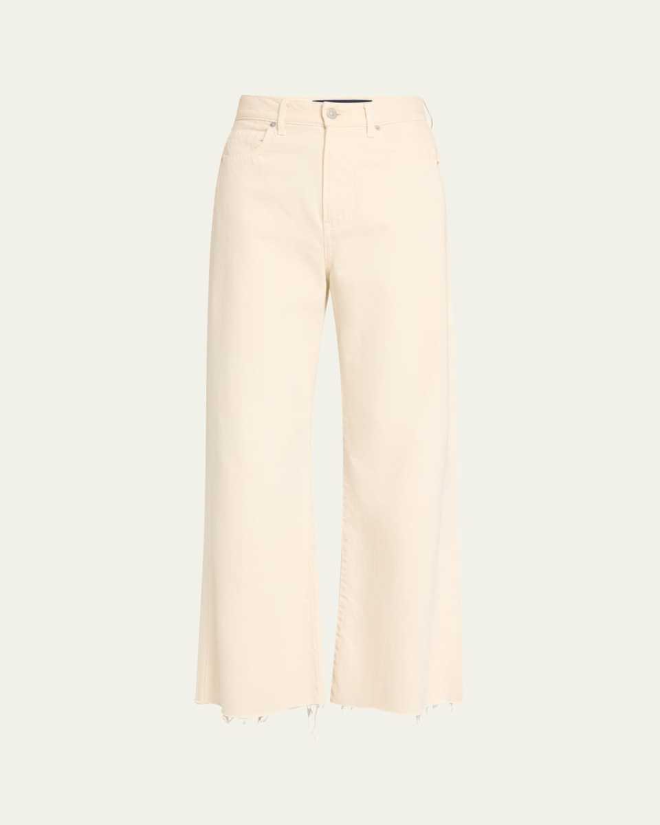 Taylor Cropped High-Rise Wide Jeans