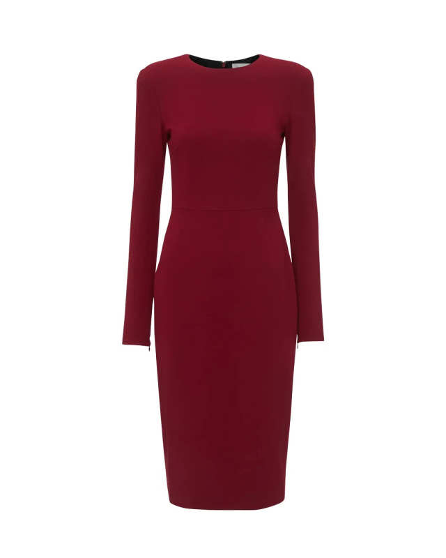 Long Sleeve T-Shirt Fitted Dress