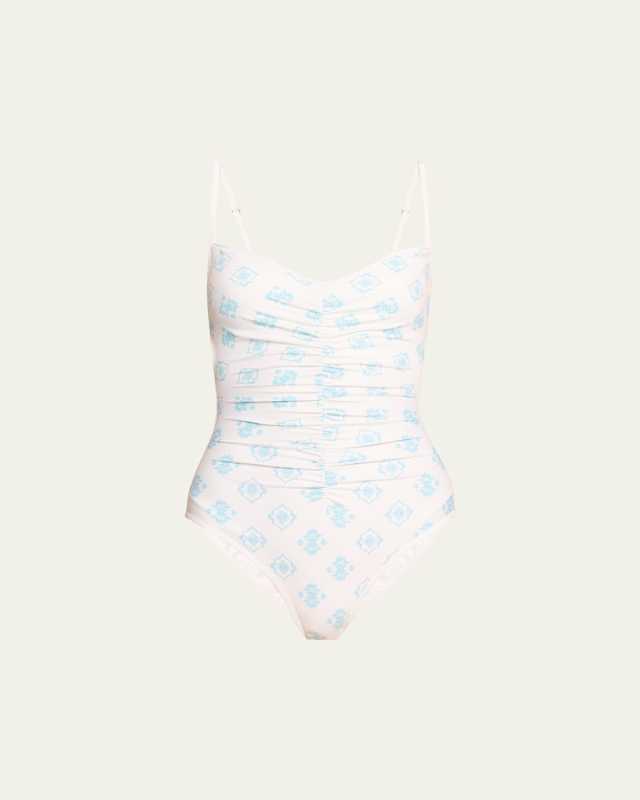 Ruched Tank One-Piece Swimsuit