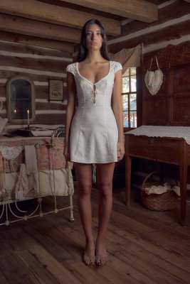 MIRROR PALAIS Embroidered Maria Micro Dress