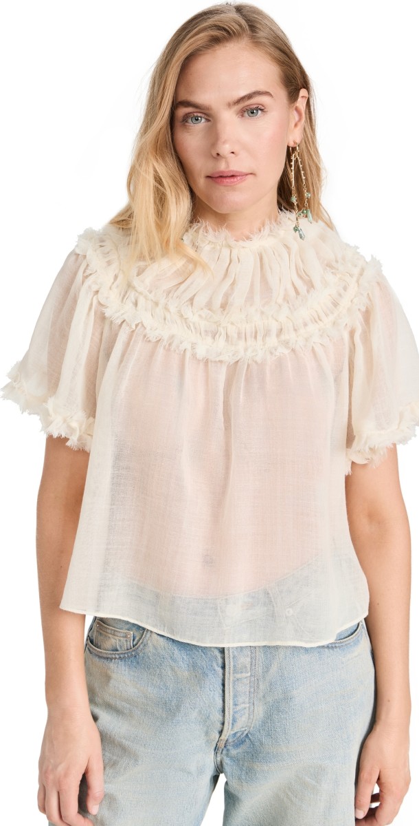 Ulla Johnson Zuri Top Alabaster