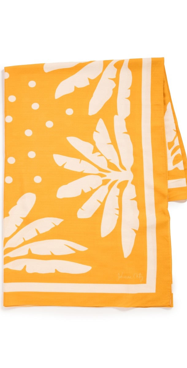 Johanna Ortiz Viscose Silk Shawl Ecru
