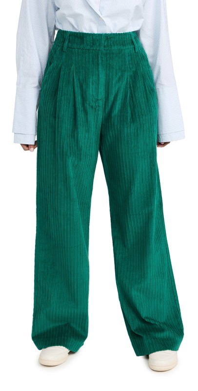 FARM Rio Emerald Corduroy Pants Emerald