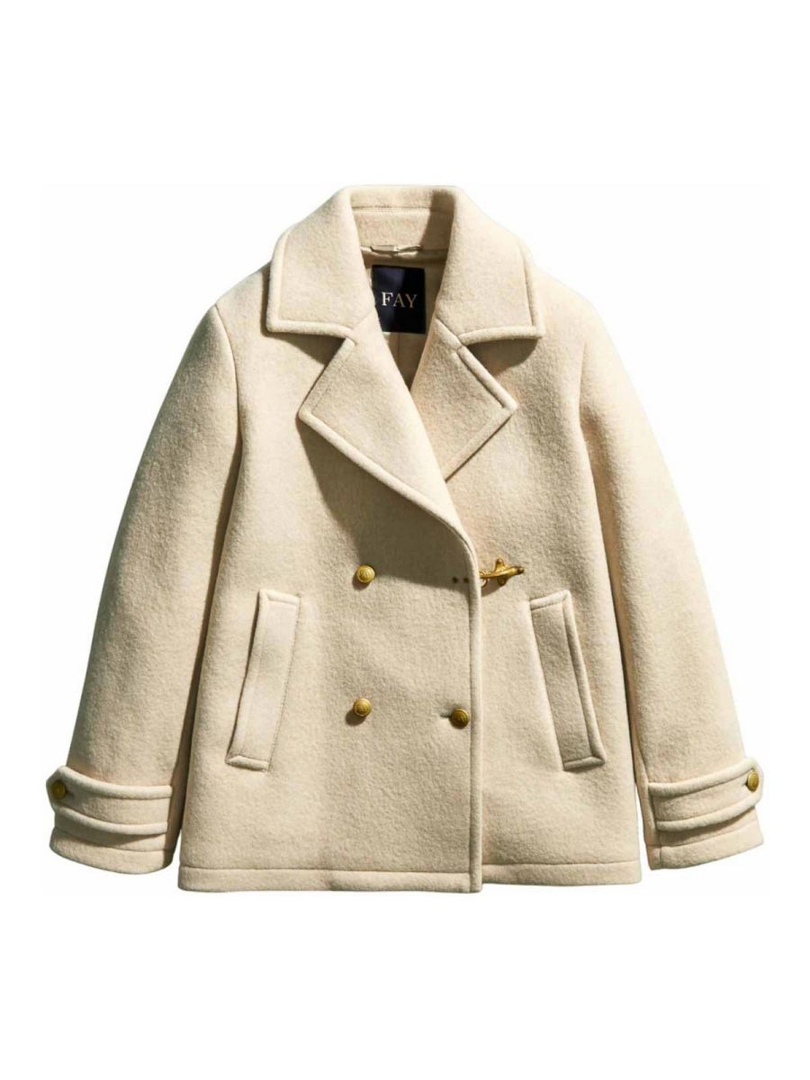 Fay Manteau Court - Blanc