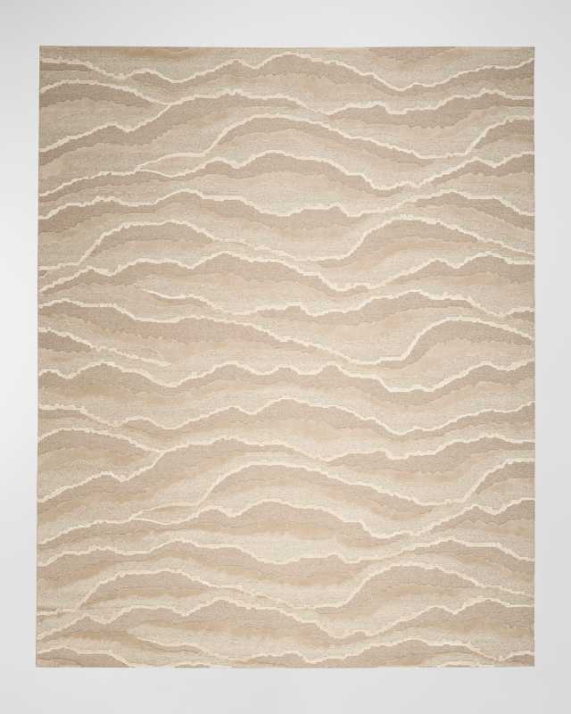 Rolling Hand-Knotted Rug, 8' x 10'