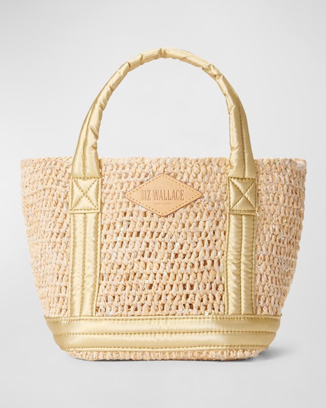 Mini Raffia Tote Bag