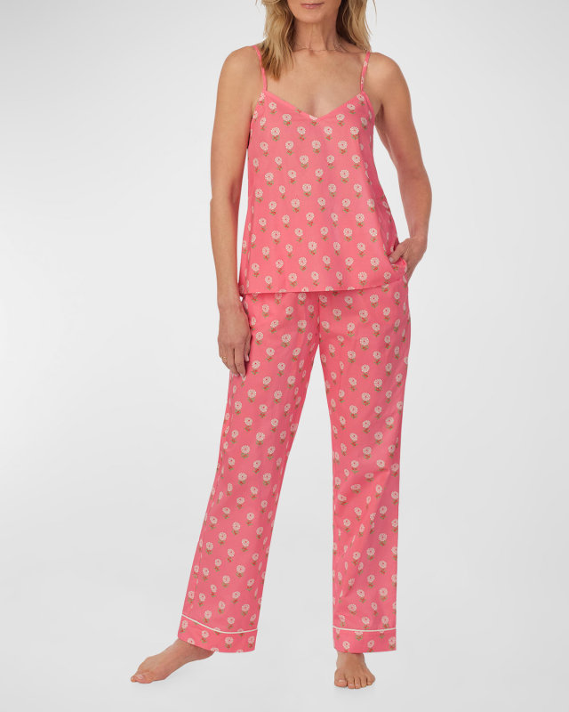 Organic Cotton Poplin Cami Pajama Set