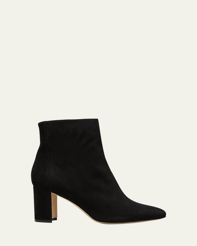 Rosie Suede Zip Ankle Booties
