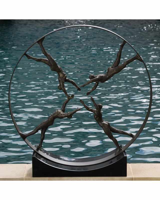 Reaching For Center Sculpture