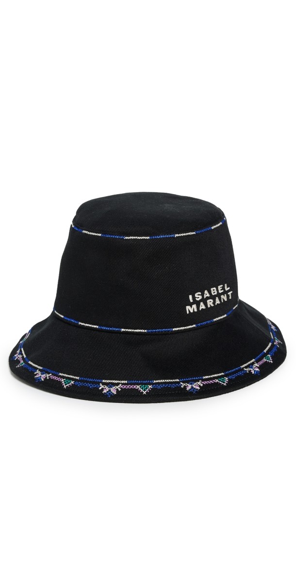 Isabel Marant Embroidered Halena Hat Ecru