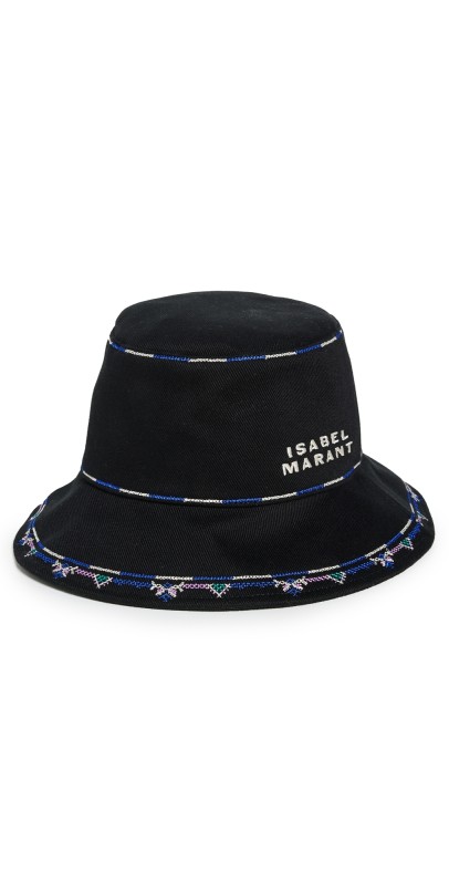Isabel Marant Embroidered Halena Hat Ecru