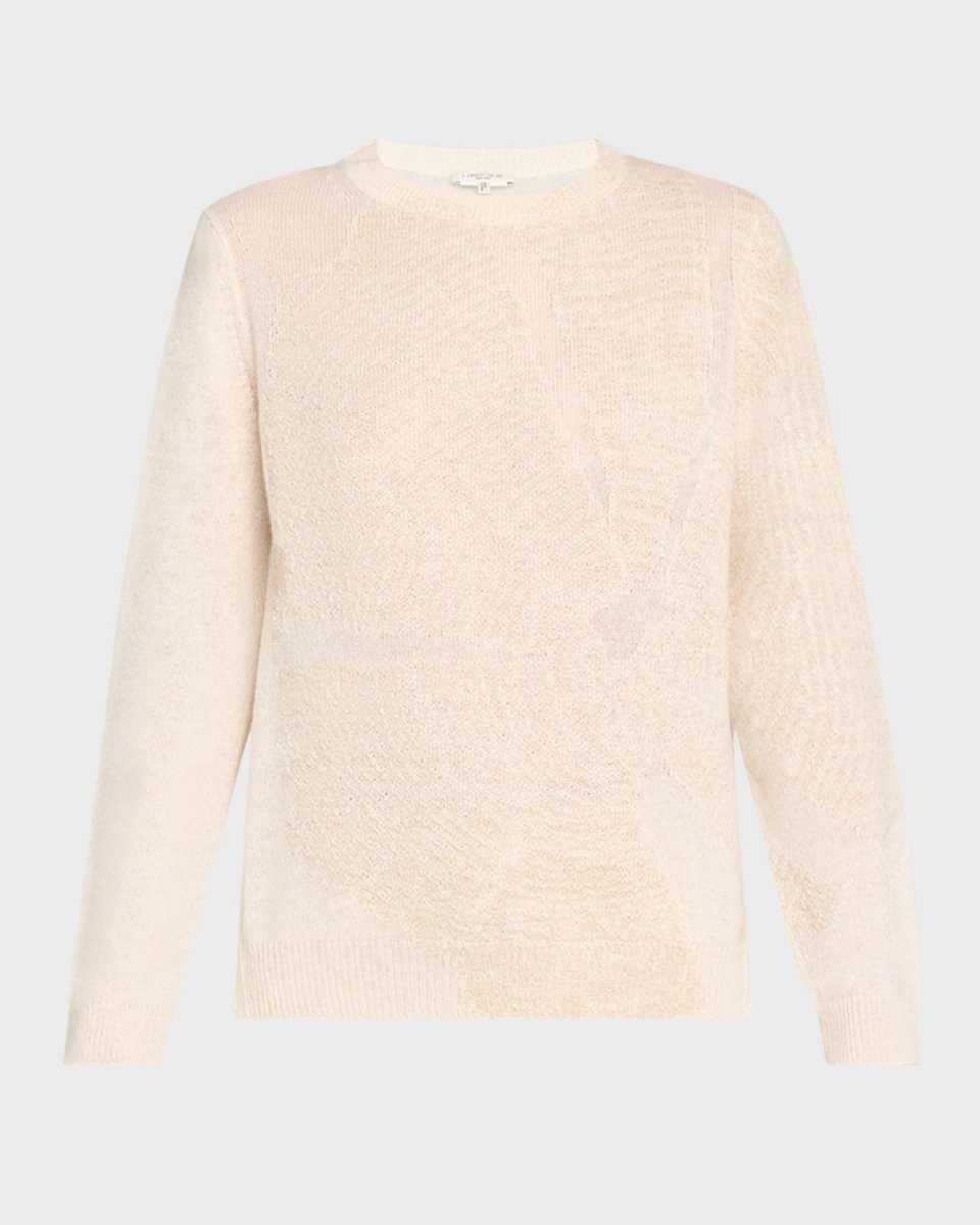 Cashmere Textured Intarsia Sweater
