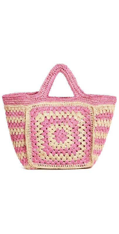 Eilaf Crochet Howdah Tote Pink