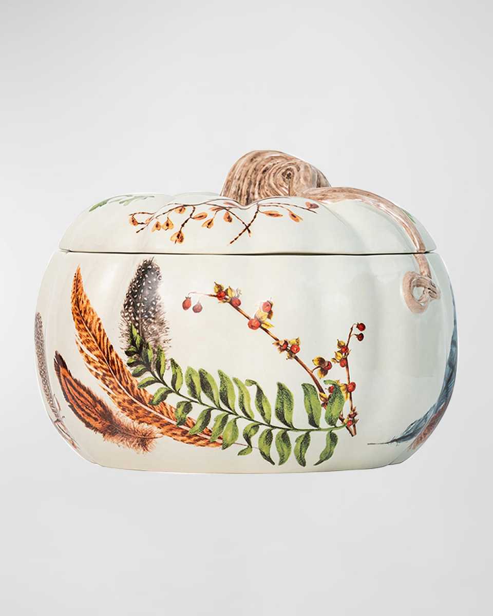 Forest Walk 9" Pumpkin with Lid