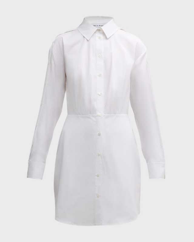 Rae Button Detail Mini Shirtdress
