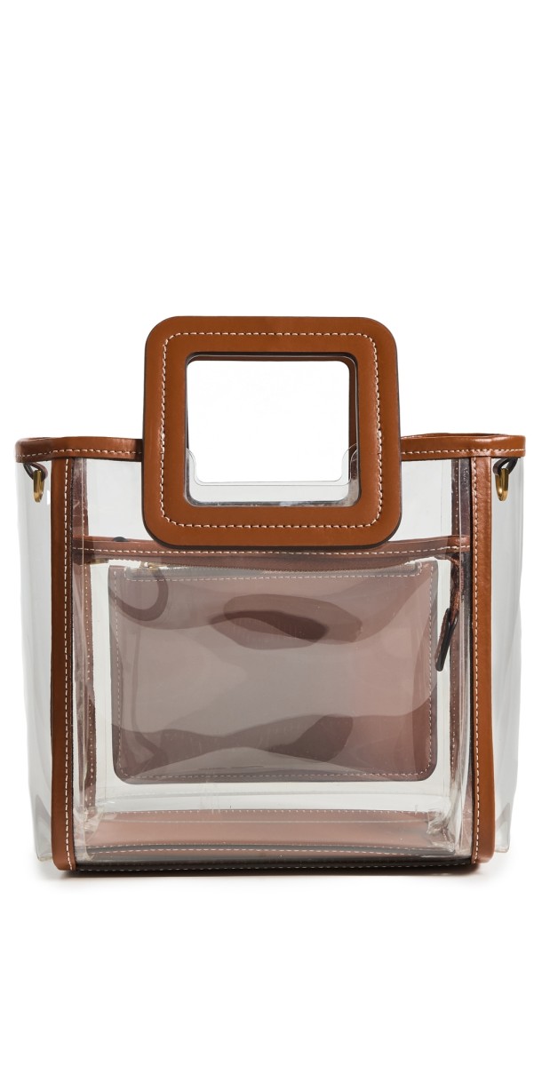 STAUD Stadium Mini Shirley Bag Clear/Ta