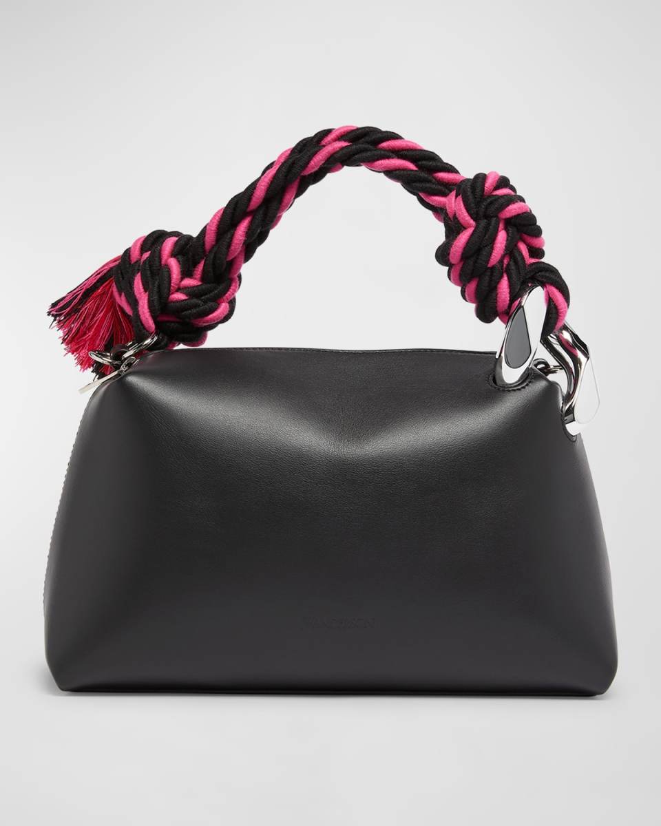 Corner Smooth Leather Shoulder Bag