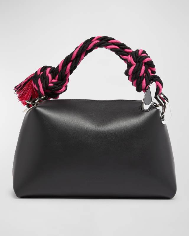 Corner Smooth Leather Shoulder Bag