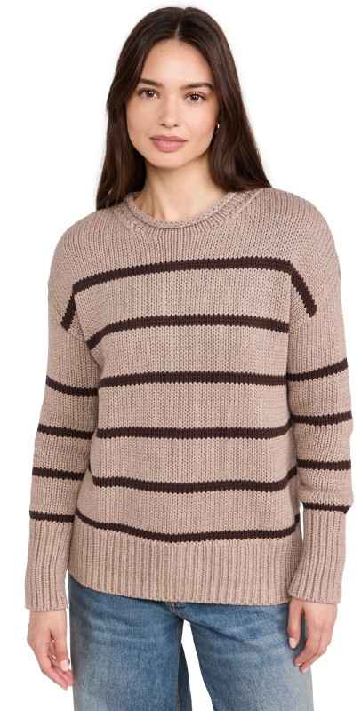 La Ligne Marina Sweater Tan/Chocolate