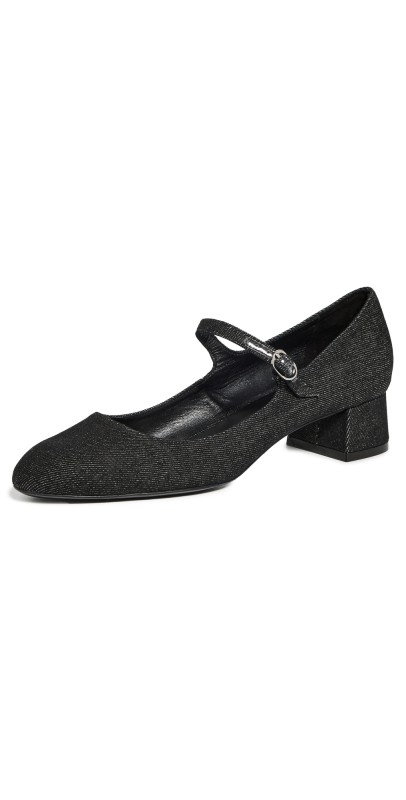 Stuart Weitzman Vivienne 35 Mary Jane Heels Black