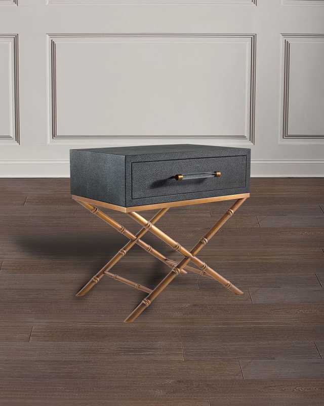 Cairo Faux Shagreen End Table