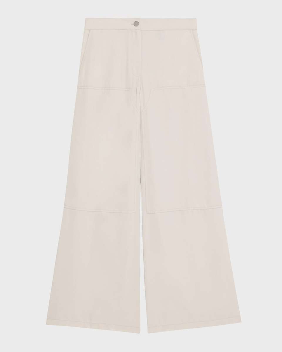 Fluid Wide-Leg Cargo Pants