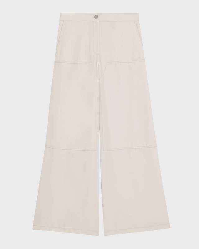 Fluid Wide-Leg Cargo Pants