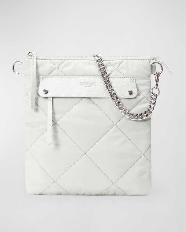 Madison Quilted Flat Crossbody Bag