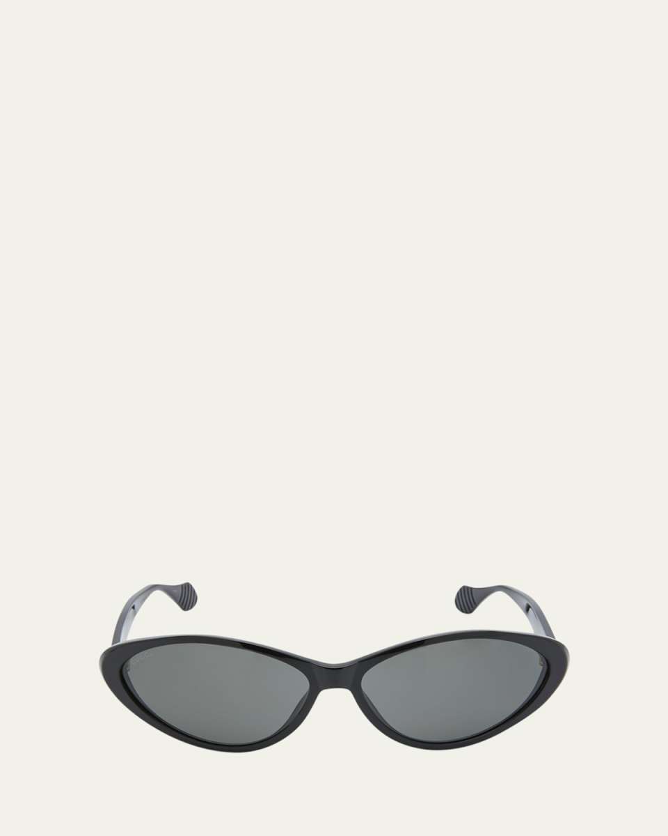 Monochrome Oval Acetate Sunglasses