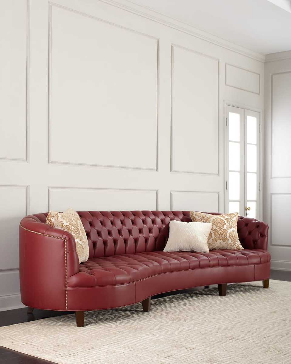 Magnolia Leather Sofa, 126"