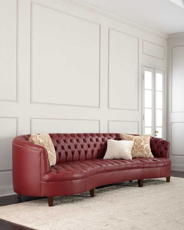 Magnolia Leather Sofa, 126"