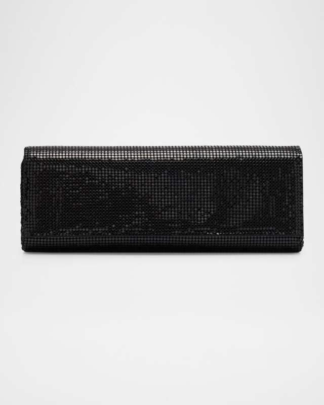Flap Mesh Evening Clutch Bag