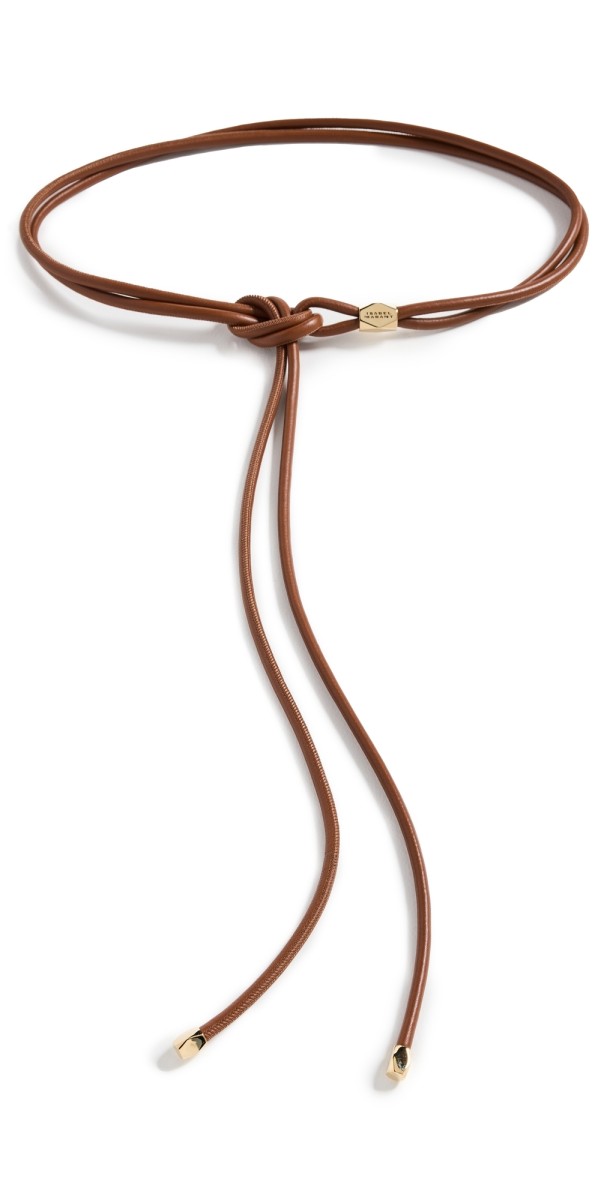 Isabel Marant Silvia Belt Cognac/Gold