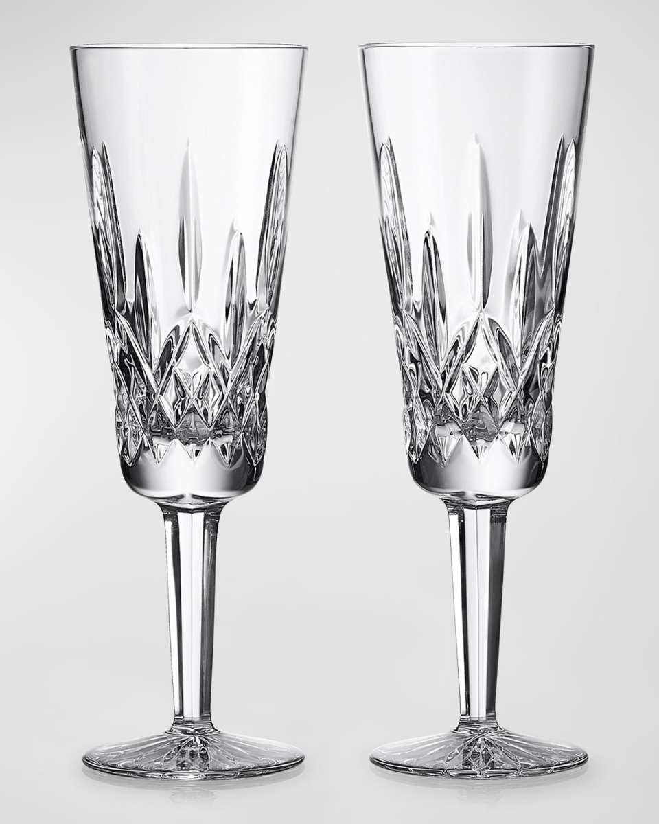 Lismore Champagne Flutes, Set of 2