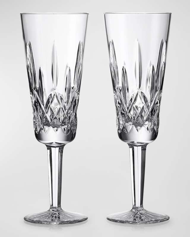 Lismore Champagne Flutes, Set of 2