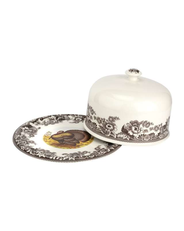 Turkey 2-Piece Serving Platter with Dome
