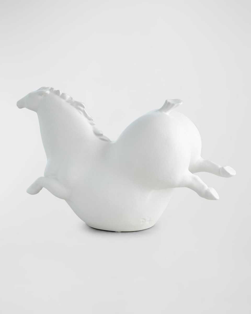 Friesian Horse Sculpture - Matte Black