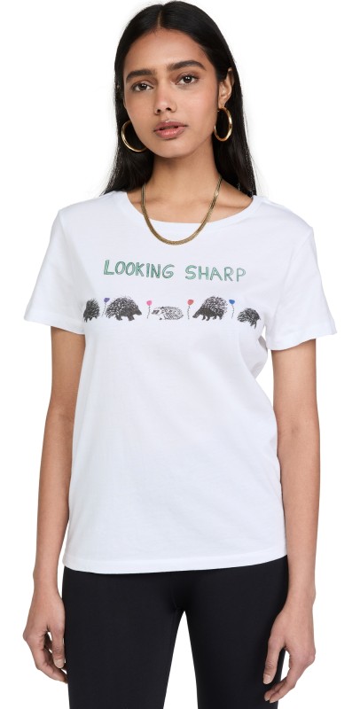 Unfortunate Portrait Looking Sharp Tee White