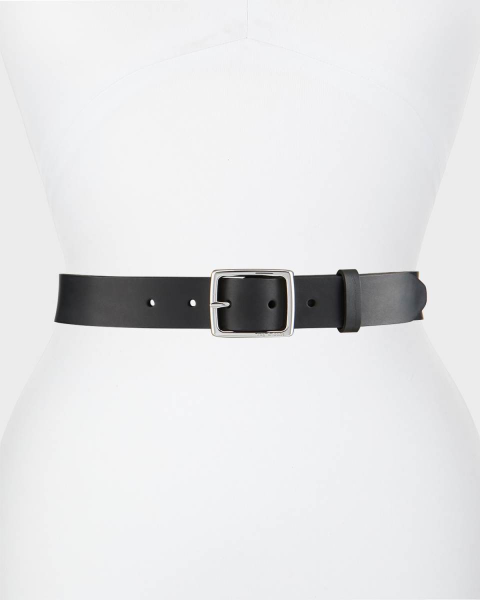 Boyfriend Belt Leather, Black