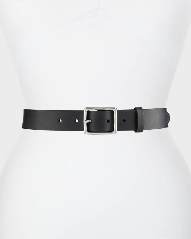 Boyfriend Belt Leather, Black
