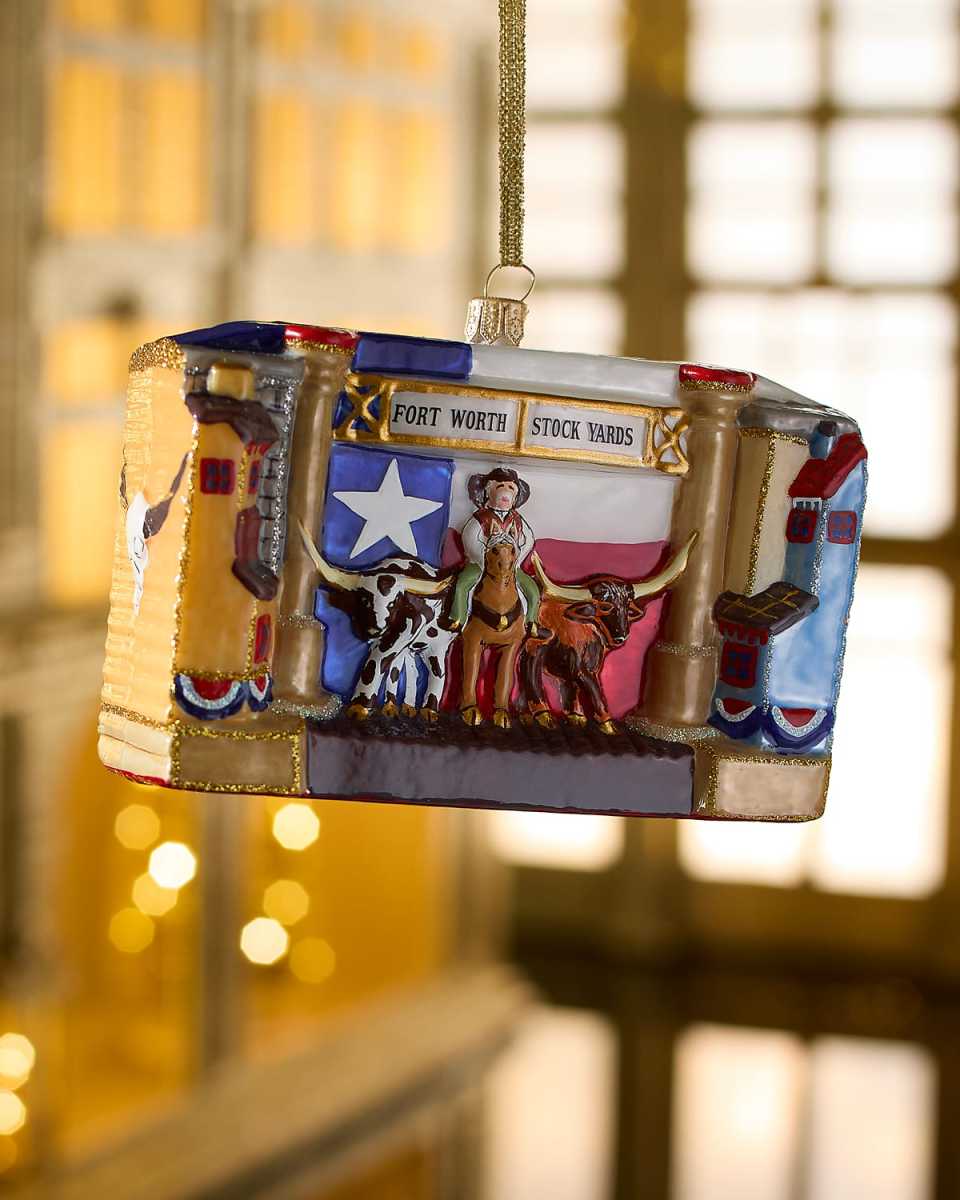 Fort Worth Stockyards Christmas Ornament