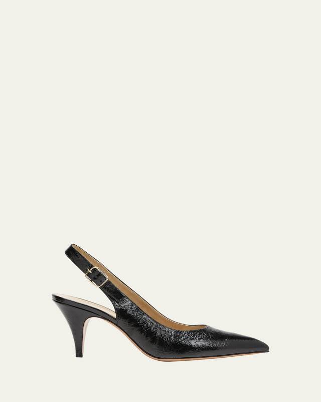 River Leather Slingback Pumps